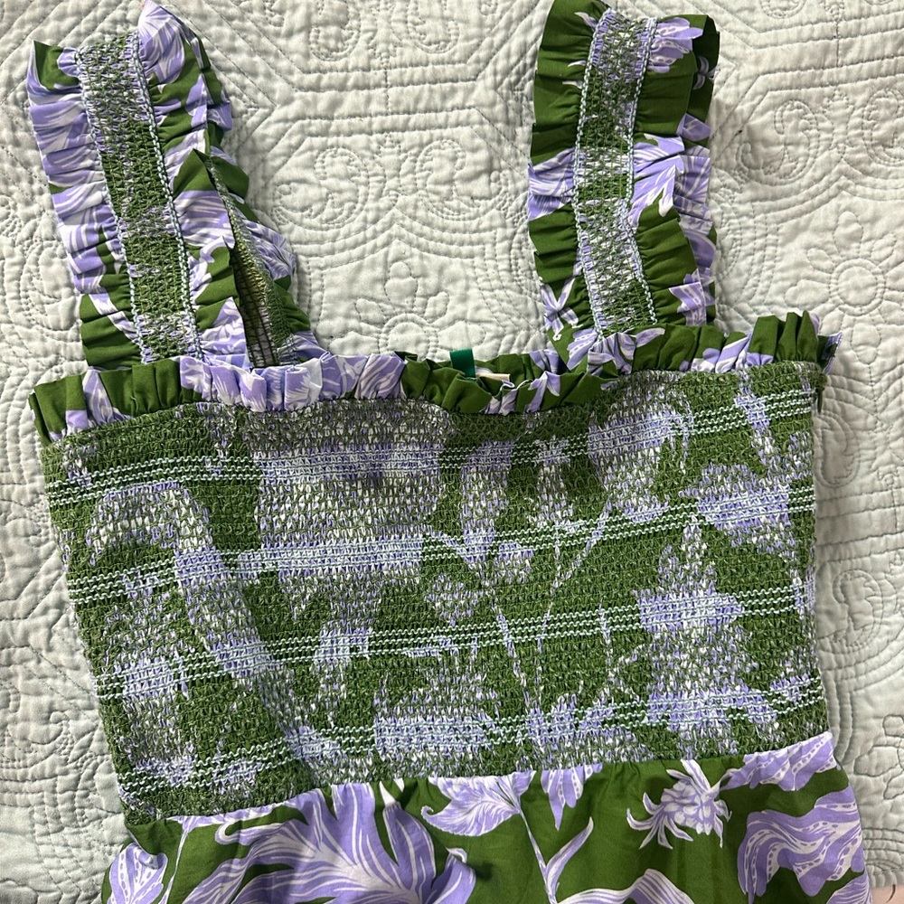 FARM Rio Green and Lavender Maxi Dress - Picture 7 of 7